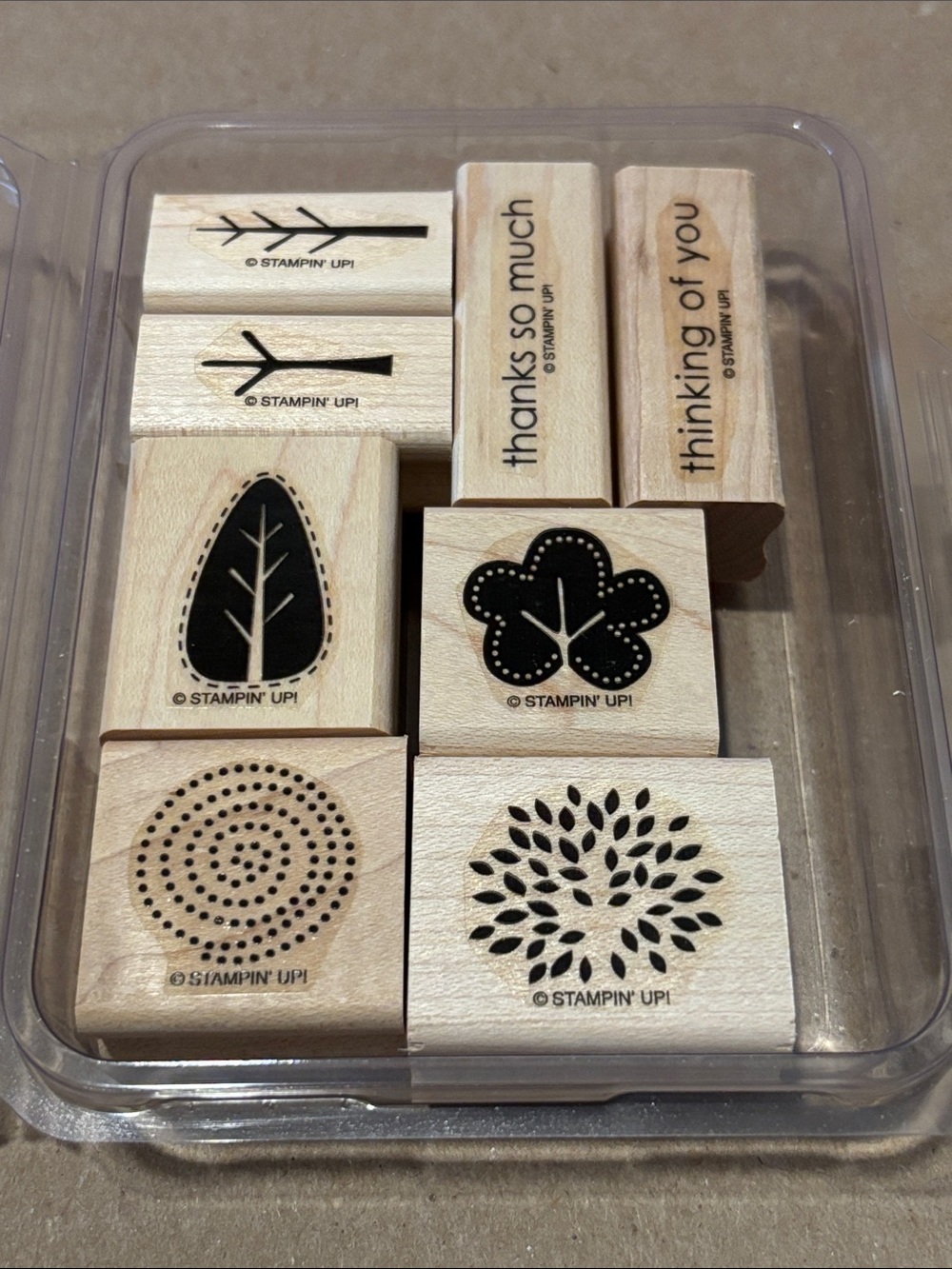 Stampin' Up! Vintage Stamp Set Trending Trees